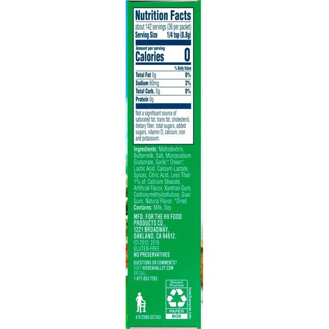 slide 121 of 170, Hidden Valley Gluten Free Original Ranch Salad Dressing and Seasoning Mix Packets for Ranch Dip, 4 ct