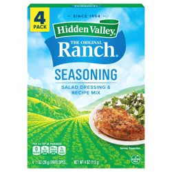 Hidden Valley Gluten Free Original Ranch Salad Dressing and Seasoning Mix Packets for Ranch Dip