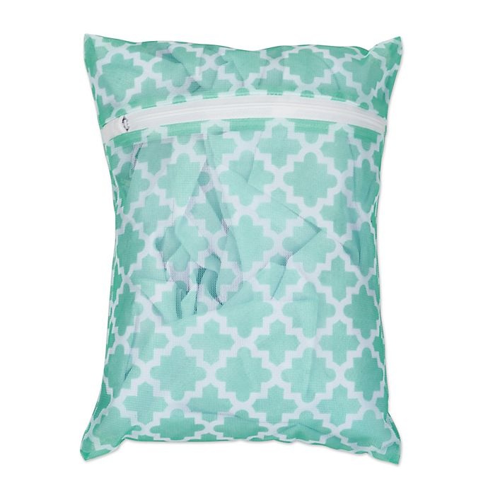 slide 9 of 10, Design Imports Mesh Laundry Bag E Set - Aqua Lattice, 4 ct