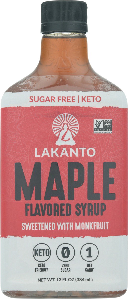 slide 6 of 9, Lakanto Sugar-Free Maple Flavored Syrup, 13 oz