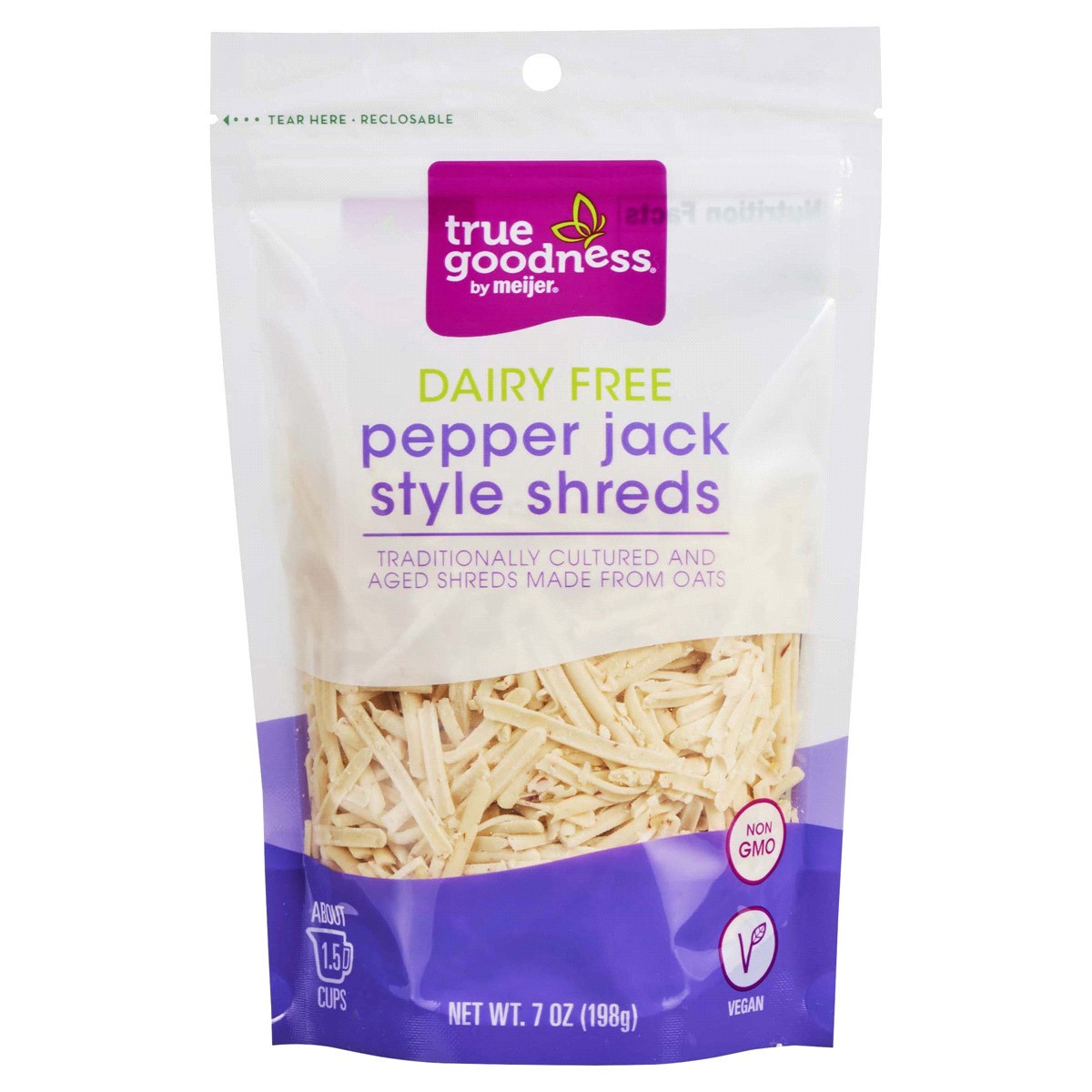 slide 1 of 29, True Goodness Plant Based Pepper Jack Shreds, 7 oz