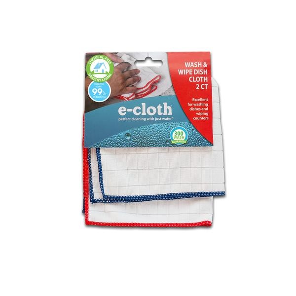 slide 1 of 1, E-Cloth Wash & Wipe Dish Cloth, 2 ct