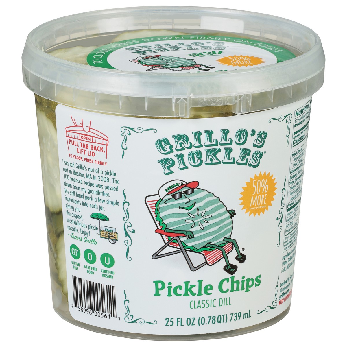 slide 2 of 9, Grillo's Pickles Dill Pickle Chips - 25 Oz, 25 oz