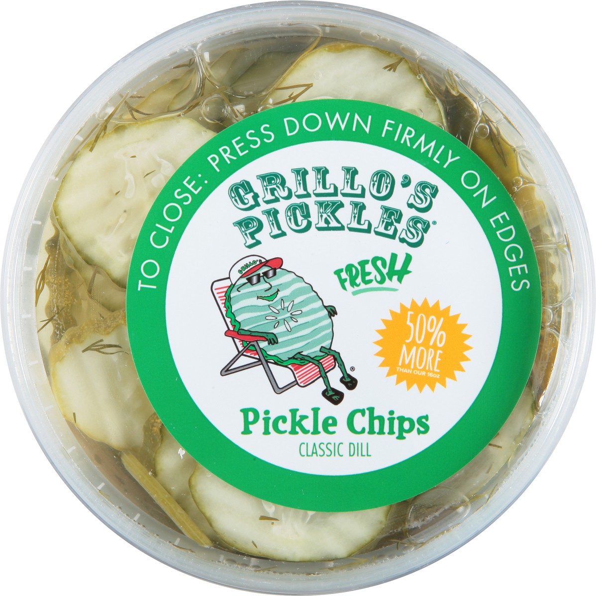 Grillo's Pickles Dill Pickle Chips 25 Oz 25 oz Shipt