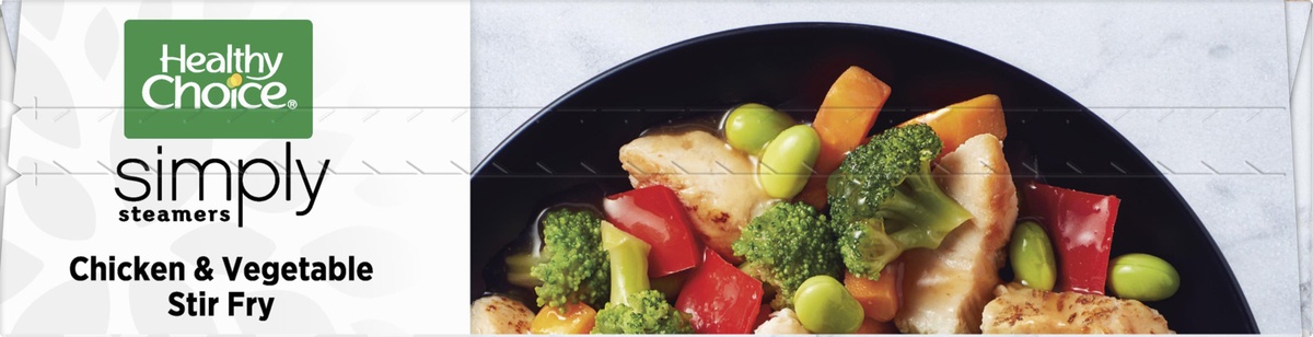 slide 4 of 6, Healthy Choice Cafe Steamers Simply Chicken Vegetable Stir Fry, 9.25 oz