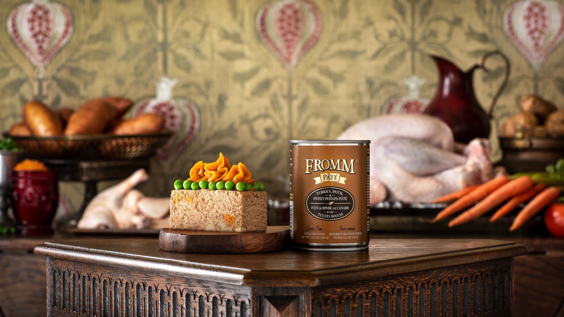 slide 2 of 2, Fromm Family Turkey, Duck, & Sweet Potato Pate - Wet Dog Food, 12.2 oz