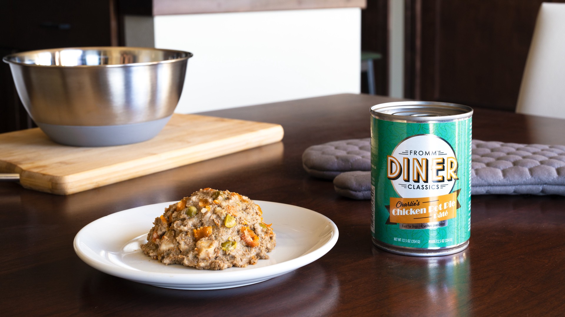 slide 2 of 2, Fromm Family Diner Classics Charlie's Chicken Pot Pie Pate - Wet Dog Food, 12.5 oz