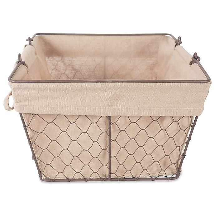 slide 5 of 8, Design Imports Farmhouse Chicken Wire Basket - Natural, 16 in x 12 in