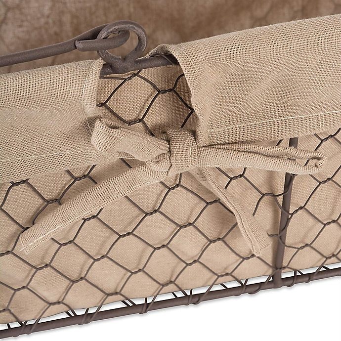 slide 6 of 8, Design Imports Farmhouse Chicken Wire Basket - Natural, 16 in x 12 in