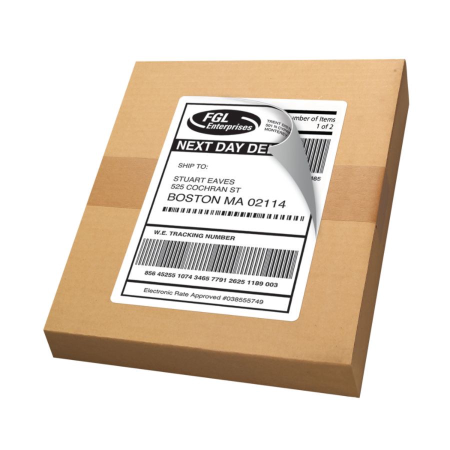 slide 4 of 10, Avery Trueblock White Laser Shipping Labels, Internet, 5126, 200 ct; 5.5 in x 8.5 in