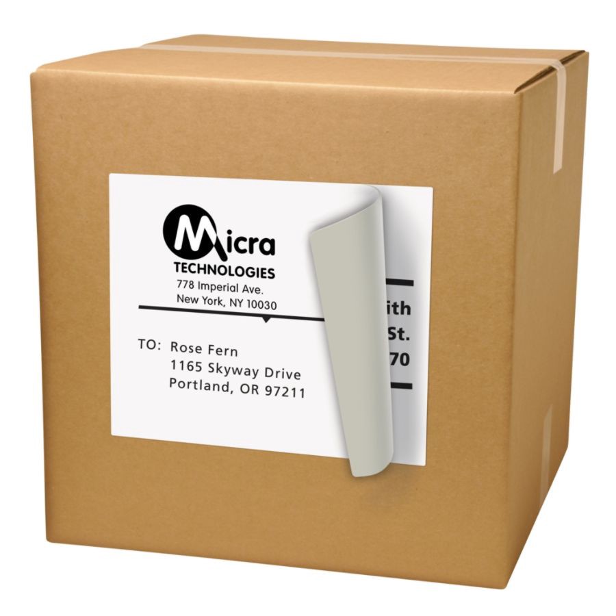 slide 7 of 10, Avery Permanent Full-Sheet Labels, 5165, Laser, White, 100 ct; 8 1/2 in x 11 in