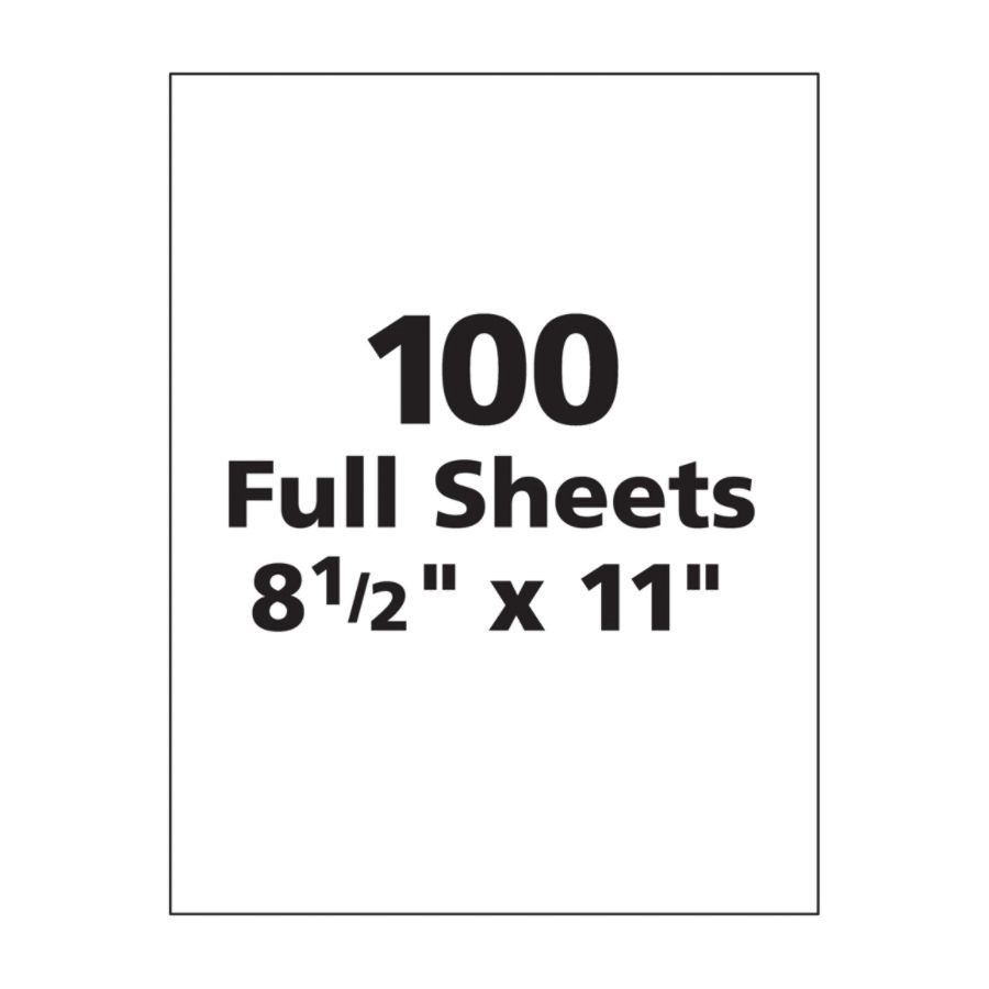 slide 2 of 10, Avery Permanent Full-Sheet Labels, 5165, Laser, White, 100 ct; 8 1/2 in x 11 in