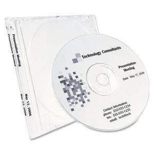 slide 2 of 4, Avery Matte Laser CD/DVD Labels - White (40 Per Pack), 40 ct