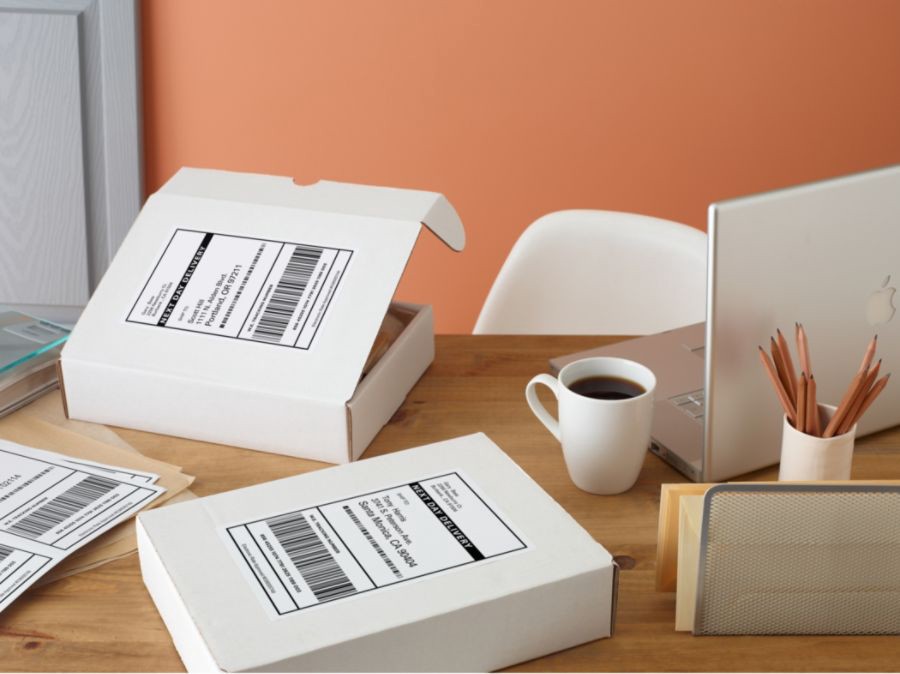 slide 3 of 10, Avery Trueblock Permanent Inkjet Shipping Labels, 8164, White, 150 ct; 3 1/3 in x 4 in