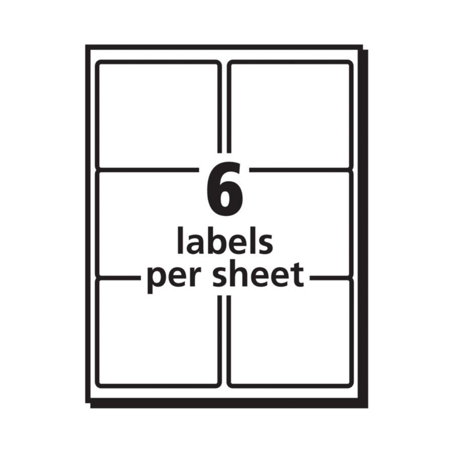 slide 5 of 10, Avery Trueblock Permanent Inkjet Shipping Labels, 8164, White, 150 ct; 3 1/3 in x 4 in