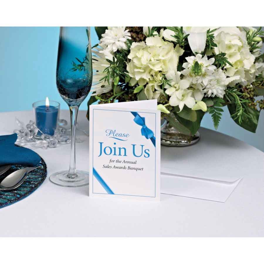 slide 3 of 6, Avery Inkjet Note Cards, White, 60 ct