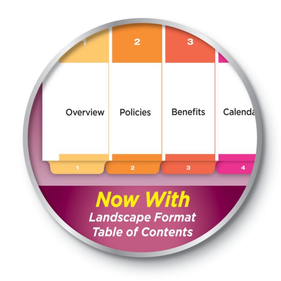 slide 6 of 10, Avery Ready Index 20% Recycled Table Of Contents Dividers, 1-5 Tab, Multicolor, 6 ct