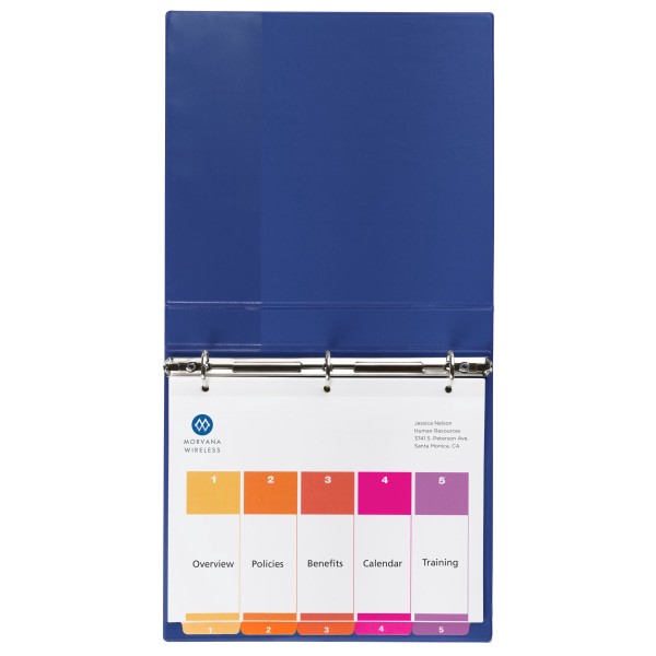 slide 2 of 9, Avery Ready Index 20% Recycled Table Of Contents Dividers, 1-5 Tab, Multicolor, 6 ct