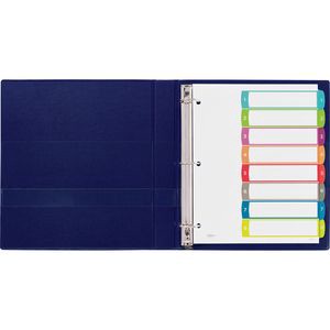 slide 4 of 6, Avery Preprinted Tab Dividers, White/Multicolor, 8 ct; 8 1/2 in x 11 in