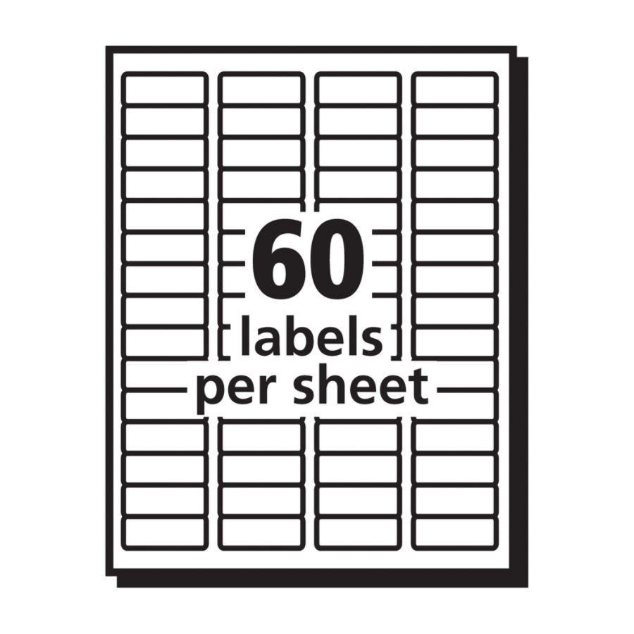 slide 4 of 10, Avery Easy Peel Permanent Return Address Labels - Matte Clear, 600 ct