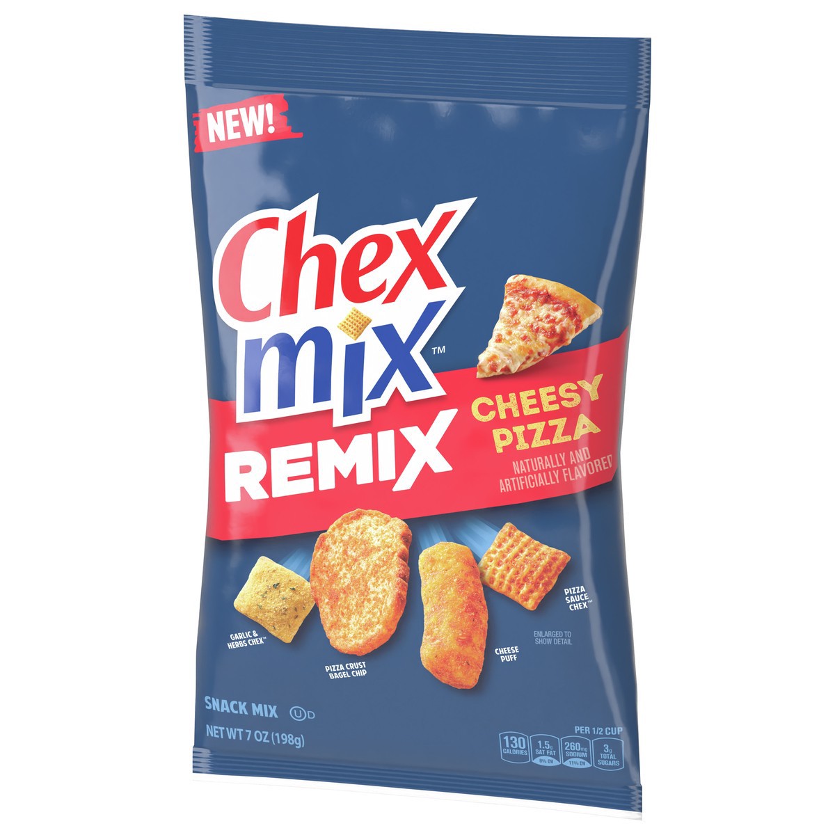 slide 5 of 14, Chex Mix Cheesy Pizza Snack Mix, 7 OZ, 7 oz