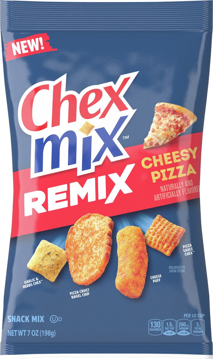 slide 13 of 14, Chex Mix Cheesy Pizza Snack Mix, 7 OZ, 7 oz