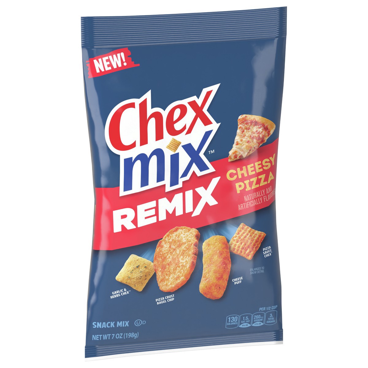 slide 4 of 14, Chex Mix Cheesy Pizza Snack Mix, 7 OZ, 7 oz