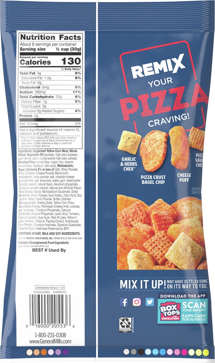 slide 8 of 14, Chex Mix Cheesy Pizza Snack Mix, 7 OZ, 7 oz