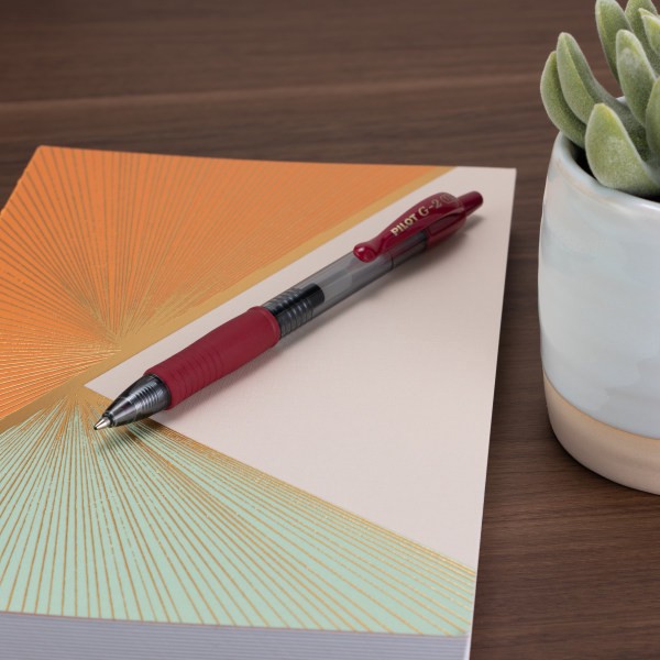 slide 4 of 5, Pilot G2 Premium Gel Roller Pens, Bold Point, 1.0 Mm, Clear Barrels, Assorted Ink Colors, Pack Of 4 Pens, 4 ct