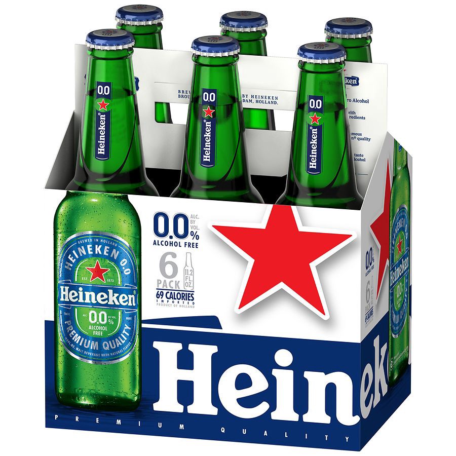 slide 4 of 4, Heineken 6 Pack Alcohol Free Beer 6 - 11.2 fl oz Bottles, 6 ct; 11.2 oz