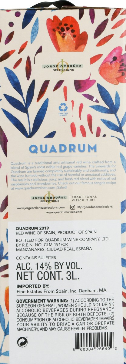 slide 5 of 12, Quadrum Red Blend, 3 liter