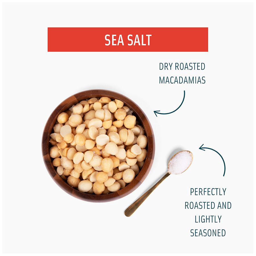 slide 3 of 5, Mauna Loa Dry Roasted Sea Salt Macadamias 1 oz, 1 oz