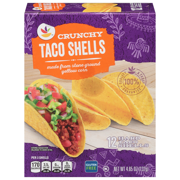 slide 1 of 1, Giant Gluten Free Crunchy Hard Taco Shells - 12 ct, 12 ct; 4.65 oz