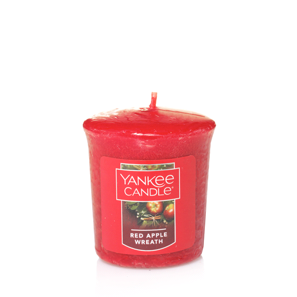 slide 1 of 1, Yankee Candle Votive Red Apple Wreath, 1.75 oz