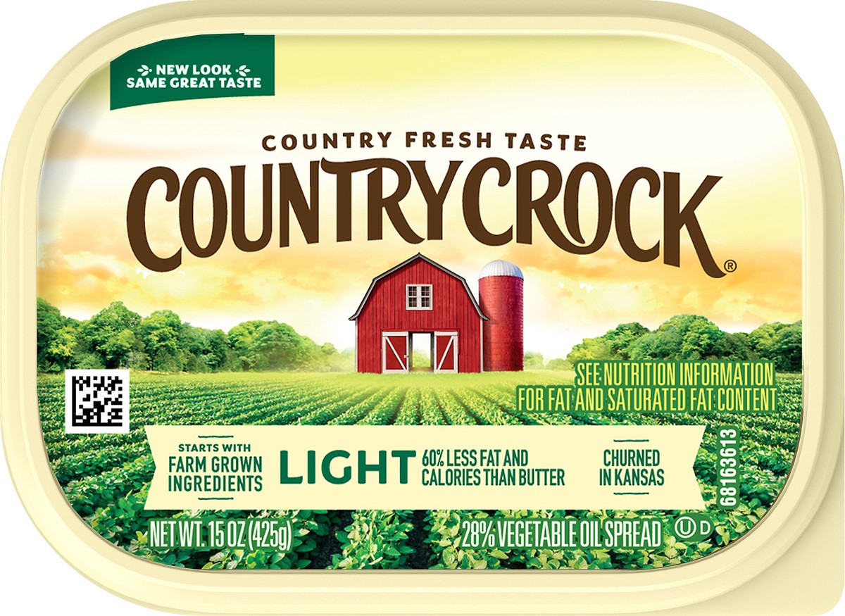 slide 7 of 12, Country Crock Vegetable Oil Spread, Light, 15 oz