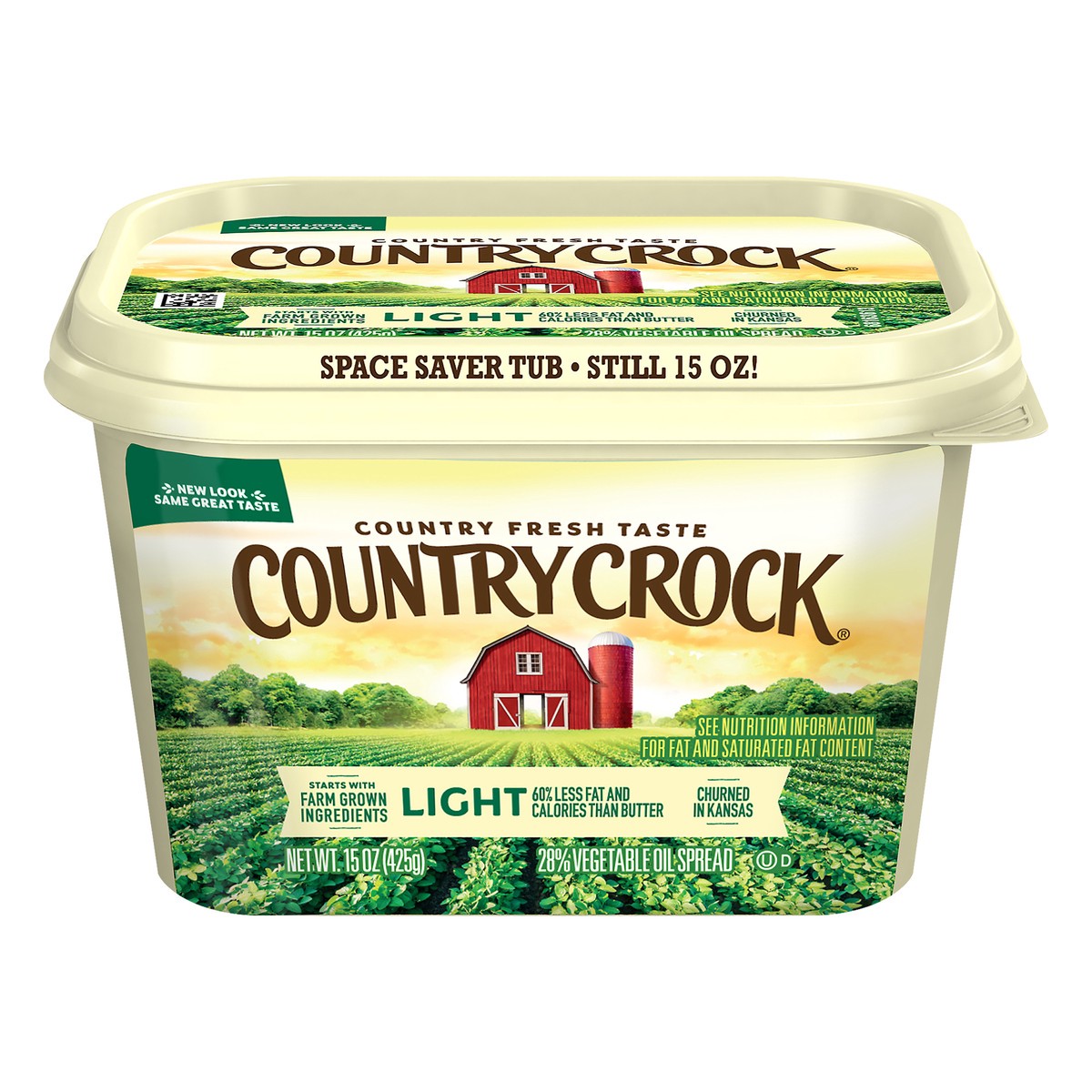 slide 2 of 12, Country Crock Vegetable Oil Spread, Light, 15 oz