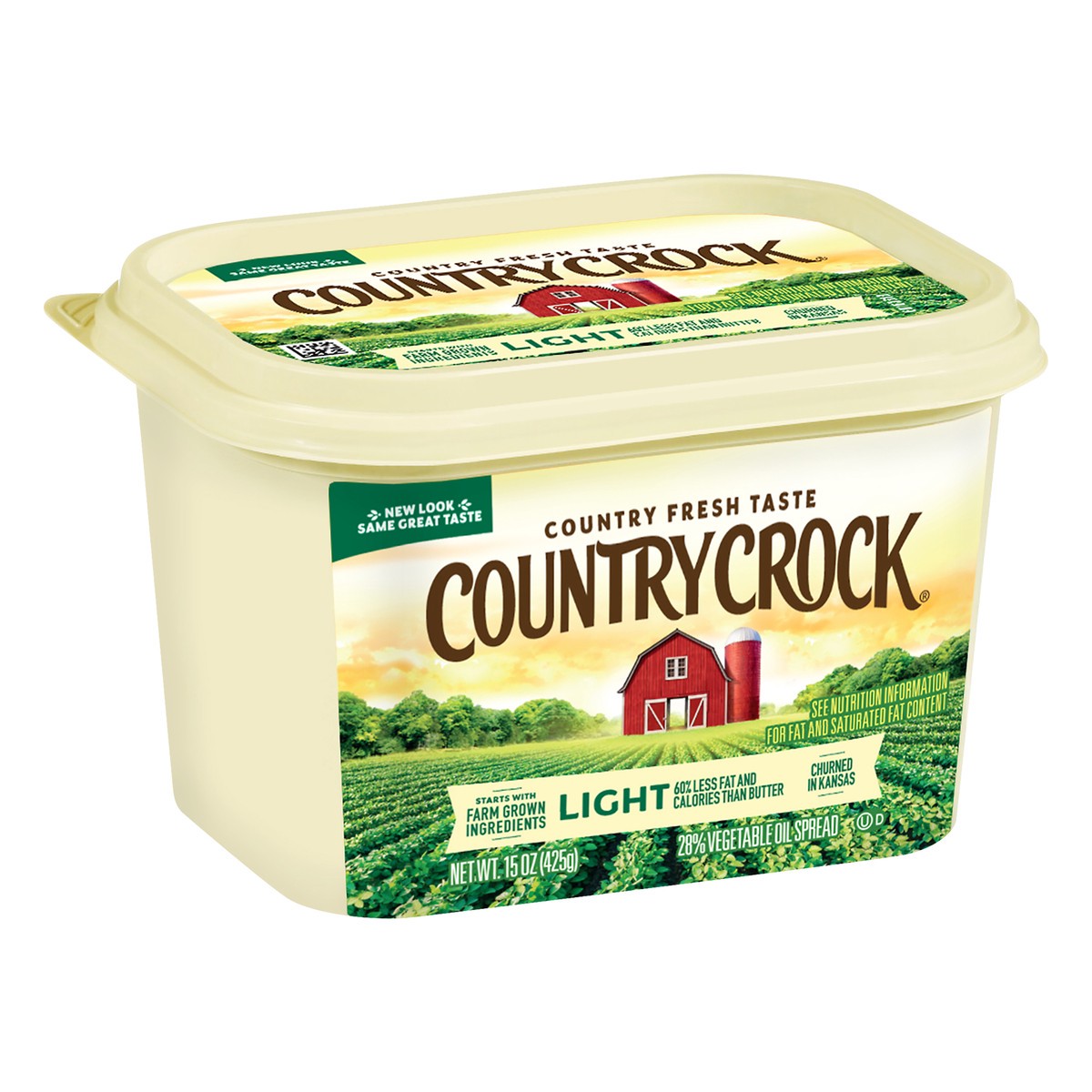 slide 8 of 12, Country Crock Vegetable Oil Spread, Light, 15 oz