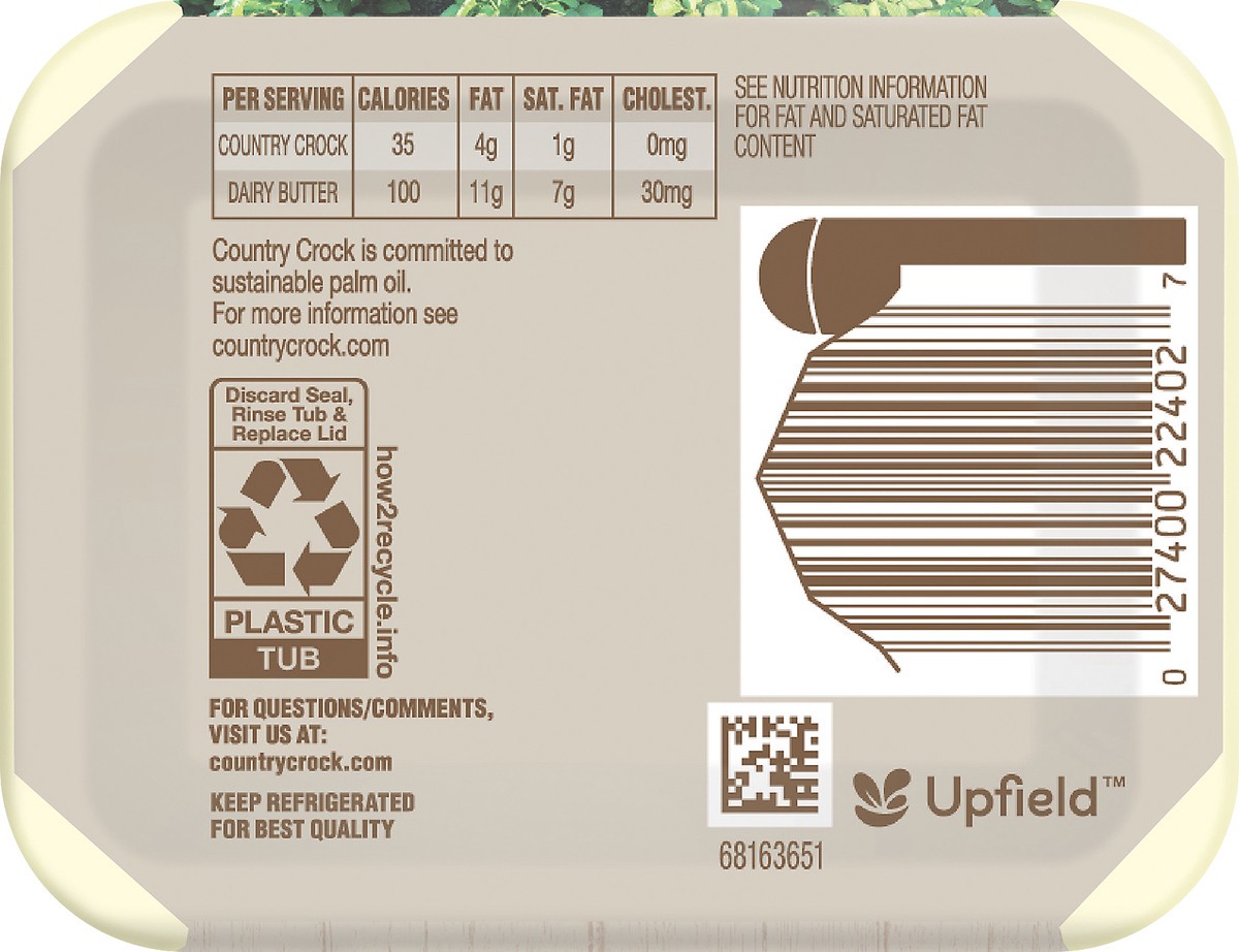 slide 11 of 12, Country Crock Vegetable Oil Spread, Light, 15 oz