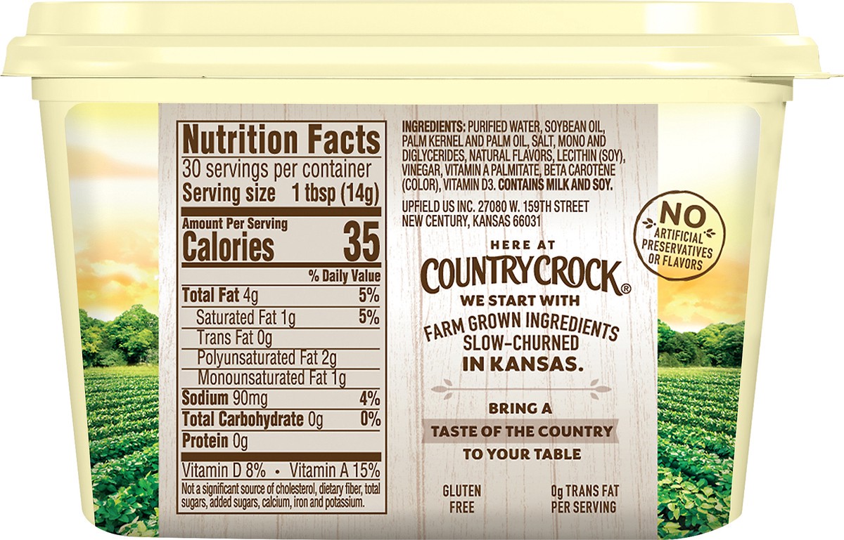 slide 9 of 12, Country Crock Vegetable Oil Spread, Light, 15 oz