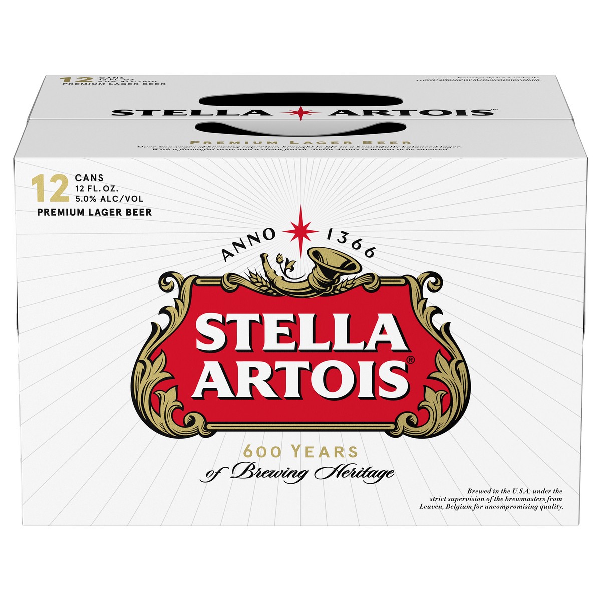 slide 7 of 9, Stella Artois Classic Lager Beer 12 - 12 fl oz Cans, 12 ct; 12 oz