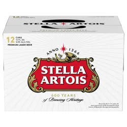 Stella Artois Premium Lager Beer 12-12 fl oz Cans