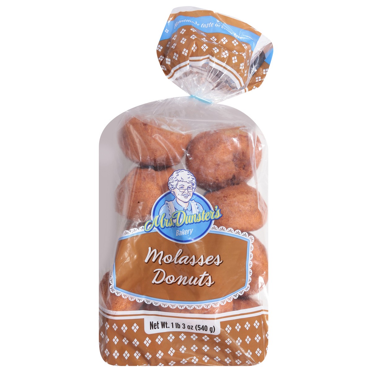 slide 1 of 13, Mrs. Dunster's Molasses Donuts 19 oz, 19 oz
