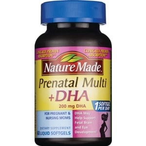 slide 1 of 1, Nature Made Nature Made Prenatal + DHA Softgels, 60 ct