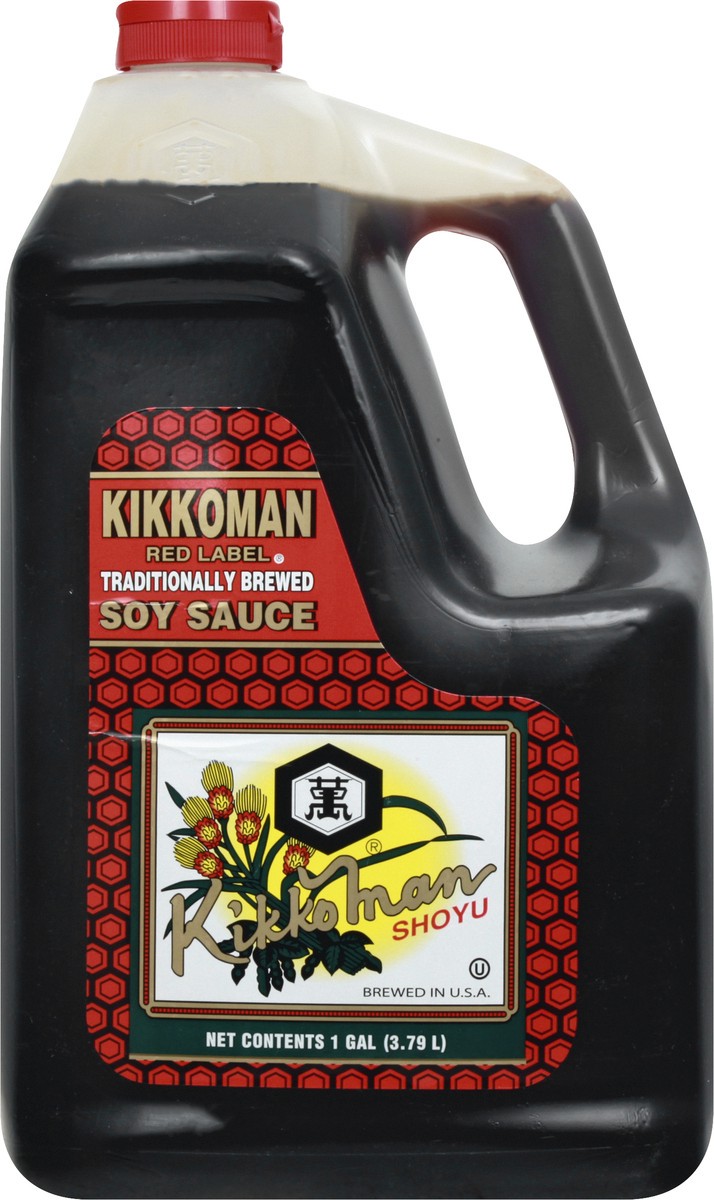 slide 4 of 13, Kikkoman Soy Sauce Red Label 1Gal, 3.79 liter