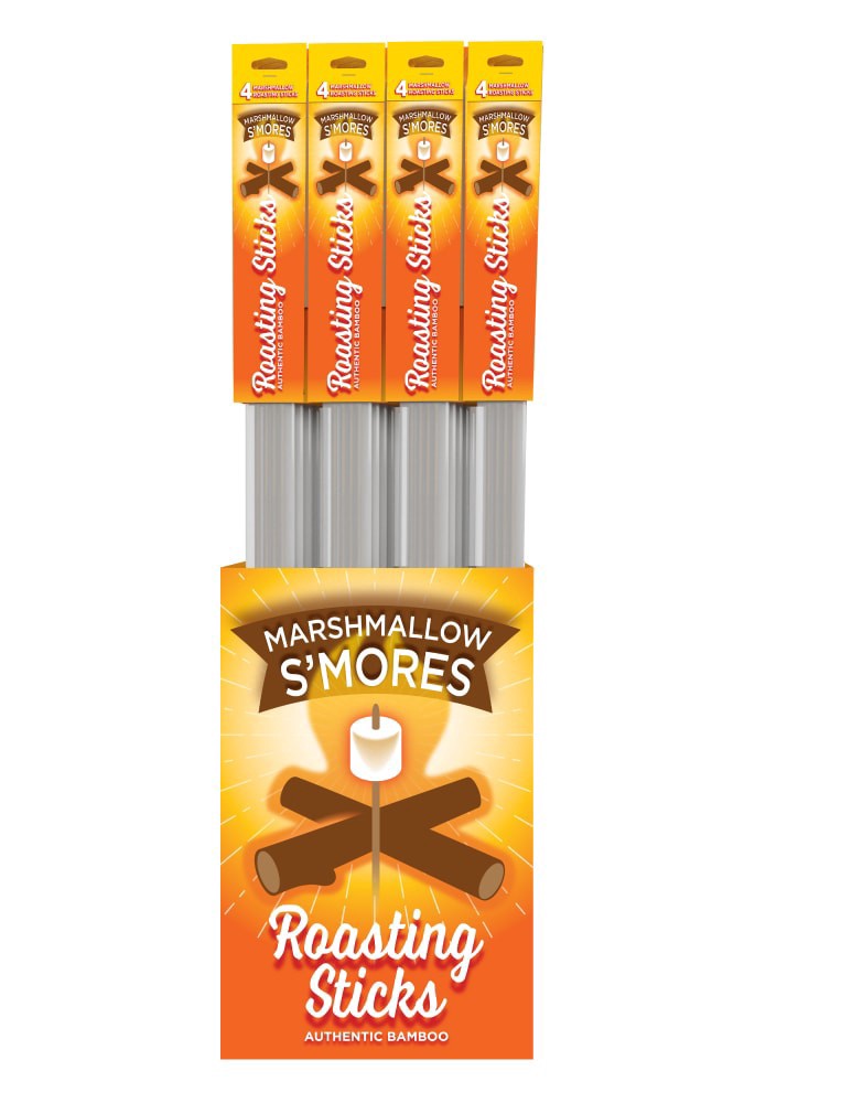 slide 1 of 2, Classic Impressions Marshmallow S'Mores Roasting Sticks, 4 ct