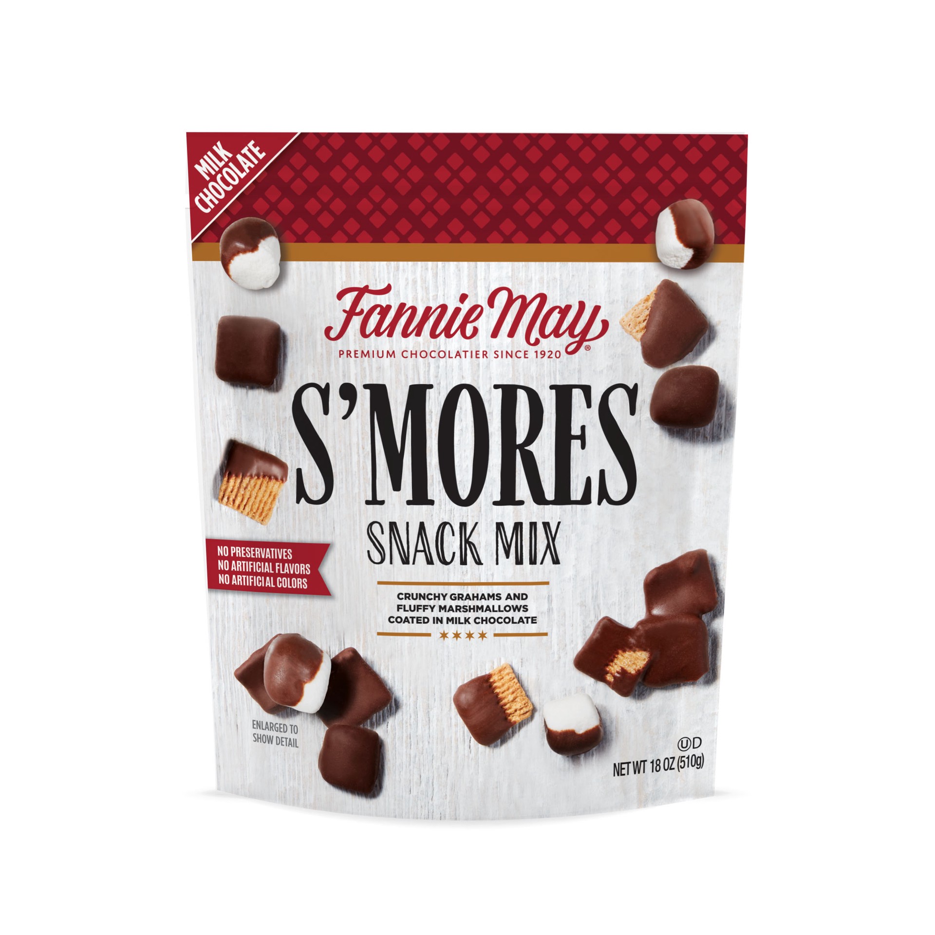 slide 1 of 1, Fannie May Harry London S'mores Snack Mix, 18 oz