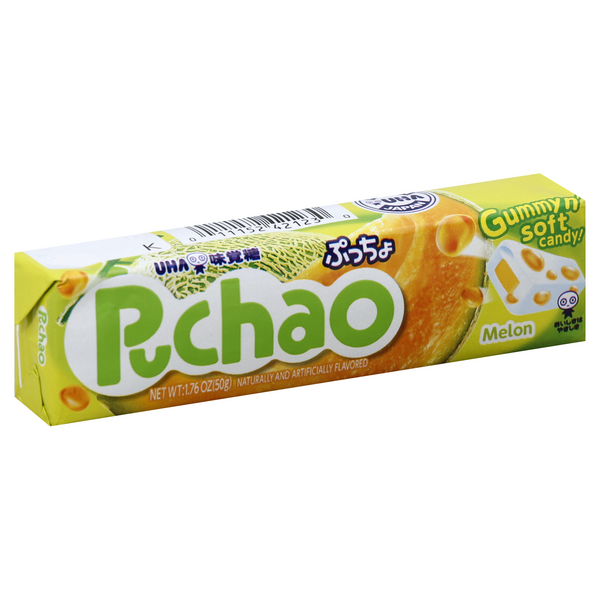 slide 1 of 1, Puchao Candy!, Gummy n' Soft, Melon, 1.76 oz