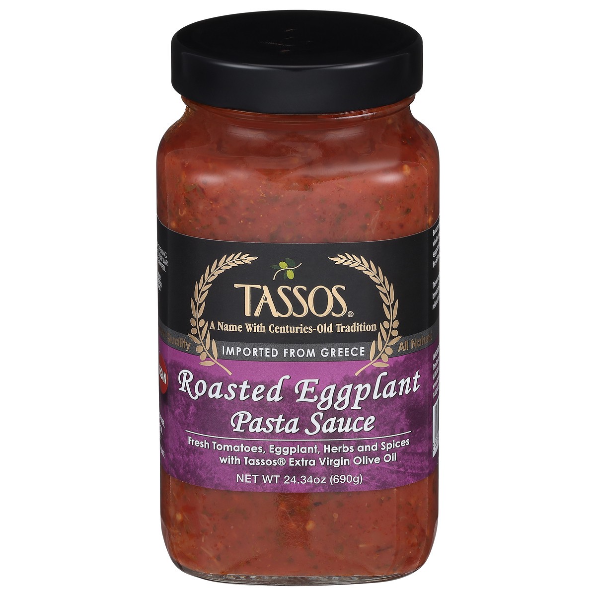 slide 12 of 13, Tassos Roasted Eggplant Pasta Sauce, 24.34 oz