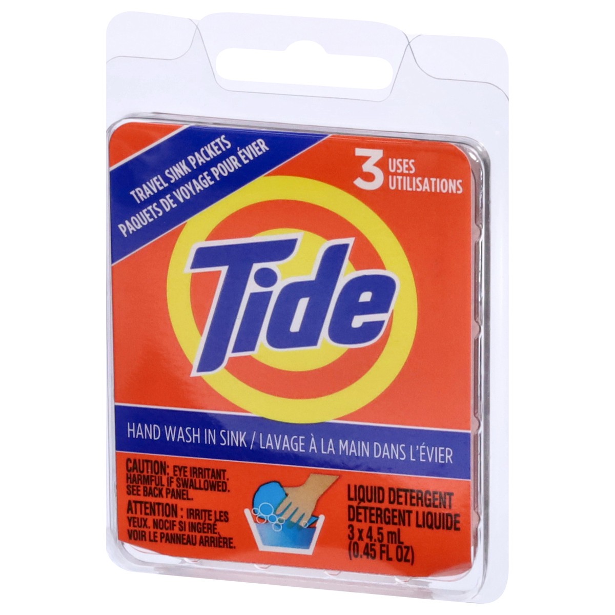 slide 5 of 12, Tide Liquid Detergent 3 - 4.5 ml Packs, 3 ct