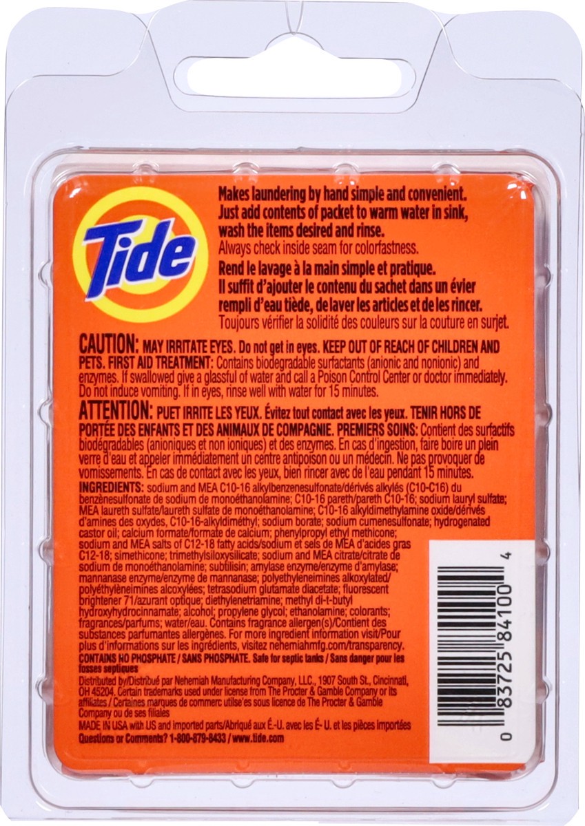 slide 8 of 12, Tide Liquid Detergent 3 - 4.5 ml Packs, 3 ct
